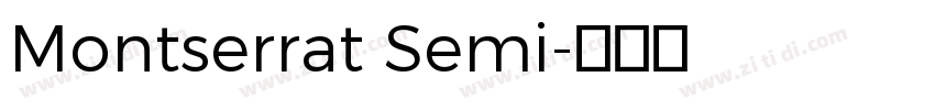 Montserrat Semi字体转换